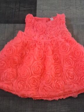 Cherokee Coral Rosette Formal Dress